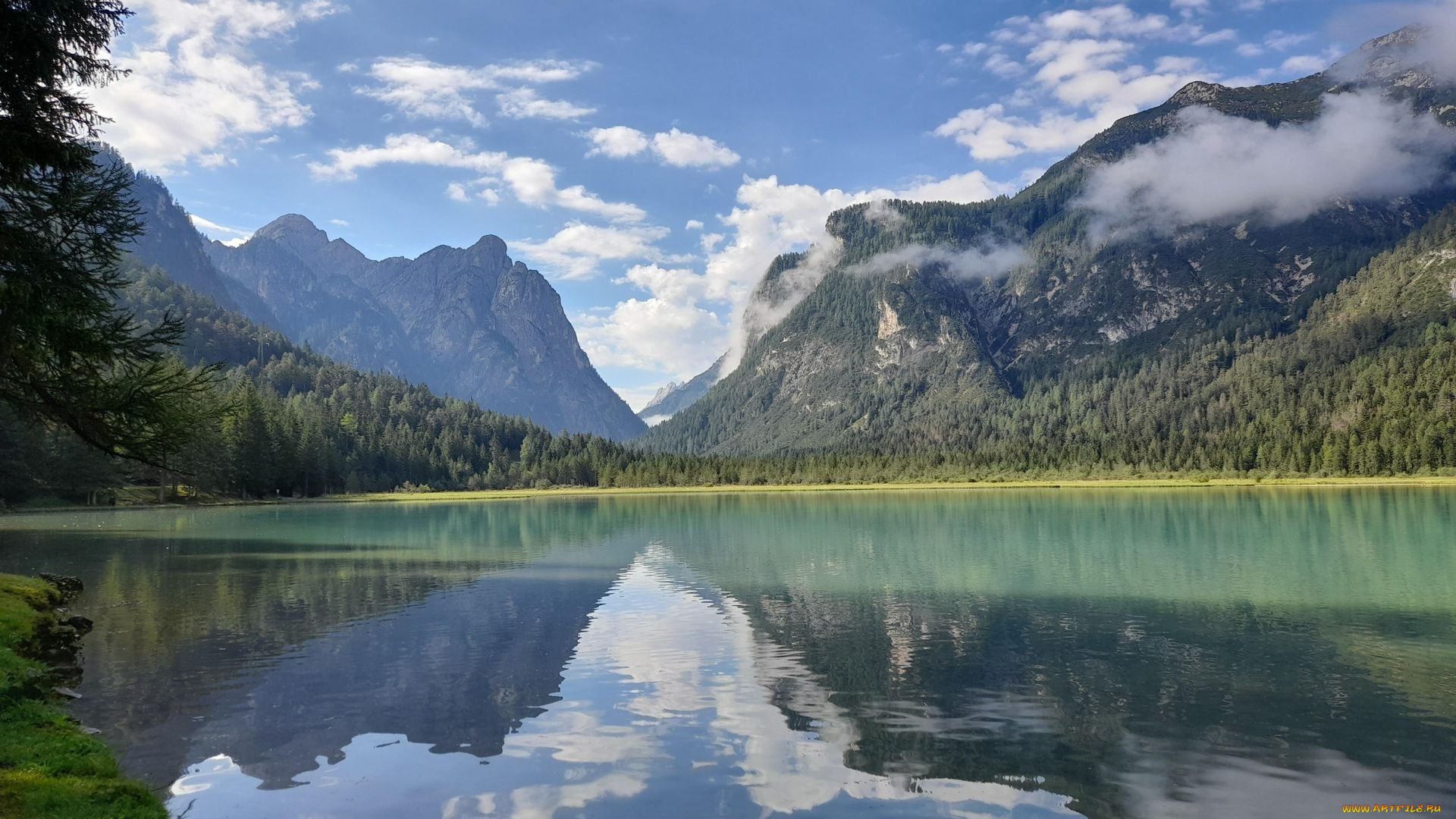 toblach lake, trentino-alto adige, italy, , , , toblach, lake, trentino-alto, adige